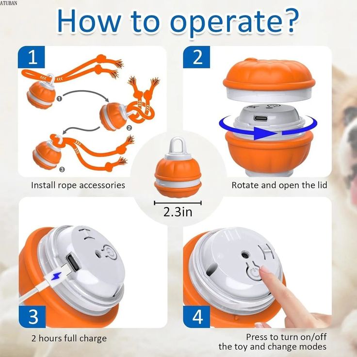 Interactive Rolling Dog Ball