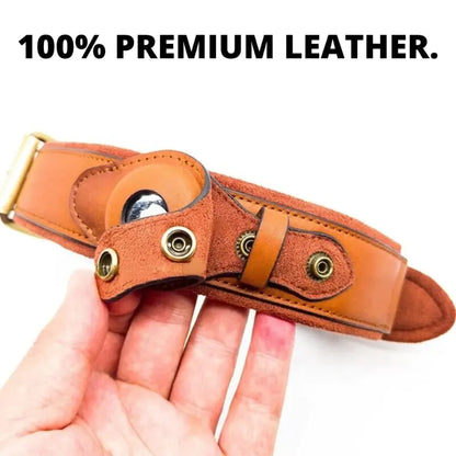 Leather Anti Lost Dog Collar
